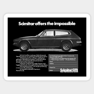 RELIANT SCIMITAR GTE - advert Sticker